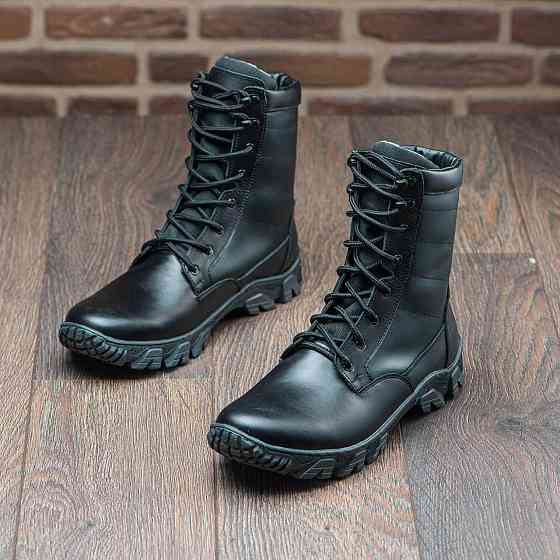 Тактичні берці чорного кольору, шкіряні, прошиті 42 (28) Харків