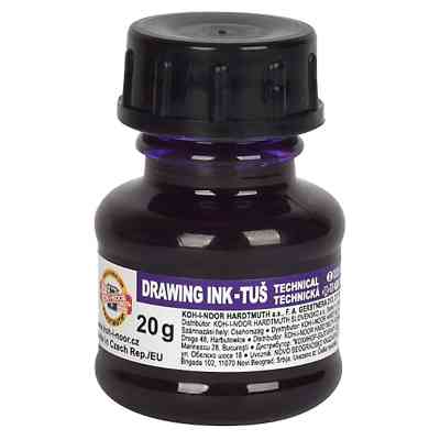 Тушь для черчения Koh-i-Noor 20г фиолетовая (1417006) Винница