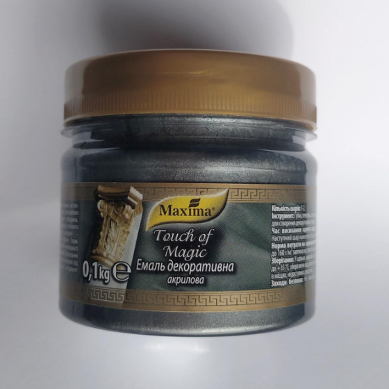Эмаль декоративная акриловая графит ТМ 