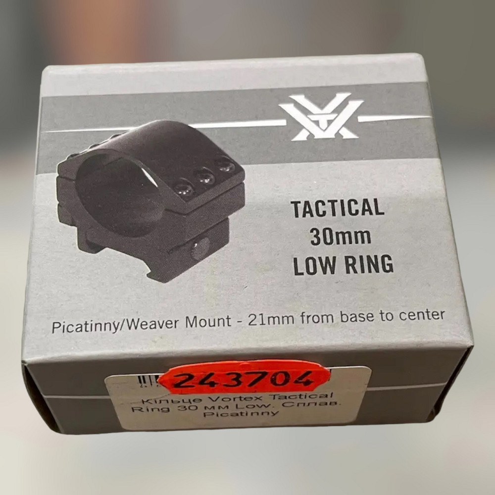Крепление для оптики – кольцо Vortex Tactical Ring 30 mm, Low (TRL), Picatinny, кольцо для прицела 30 мм Solmir Киев - изображение 1