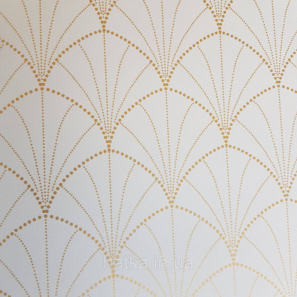 Шпалери вінілові на флізелін Caselio The Place to bed 0.53х10 м геометрія фігури золотисті смуги на блакитному Київ - фото 3