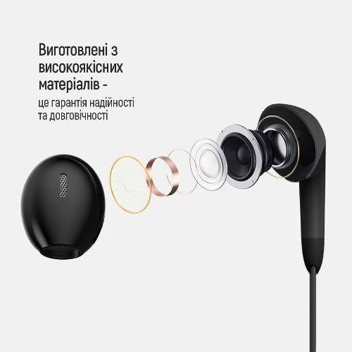 Навушники ColorWay Wired Earphone CW-WD04BK 3,5мм mini-jack чорний Житомир - фото 6