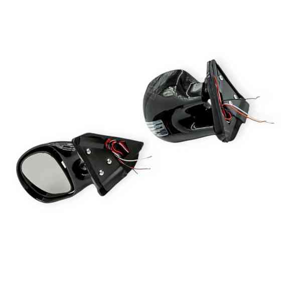 Дзеркало заднього вигляду зовнішнє збільшене універсальне з поворотом (крапелька) чорне (к-кт 2 шт) 2101-2107 Мукачево