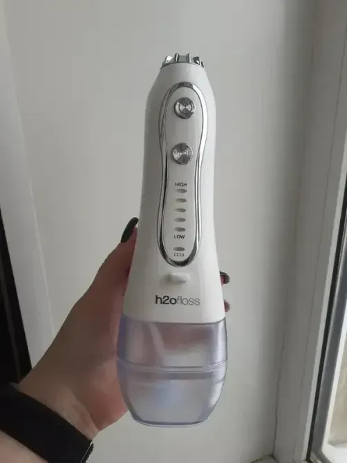 Іригатор ротової порожнини портативний H2oFloss HF-6 білий, 8 насадок + дорожня сумка в подарунок Київ - фото 5