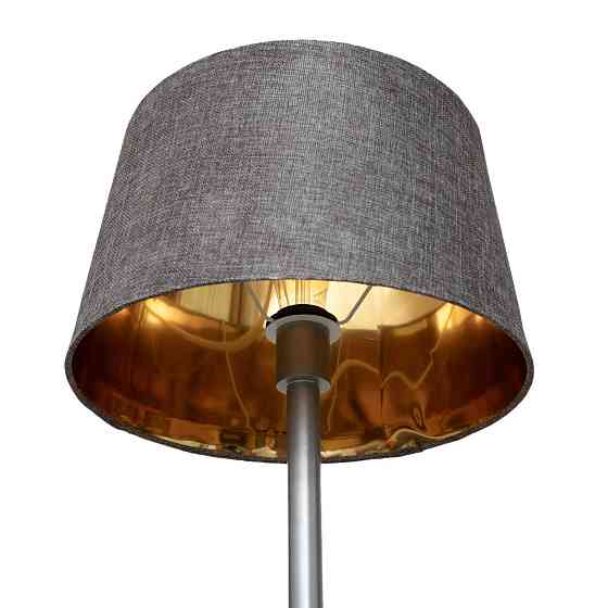 Торшер MSK Electric Palermo с серым плафоном из ткани под лампу Е27 с серым основанием NL 3621 GR+GR Одесса
