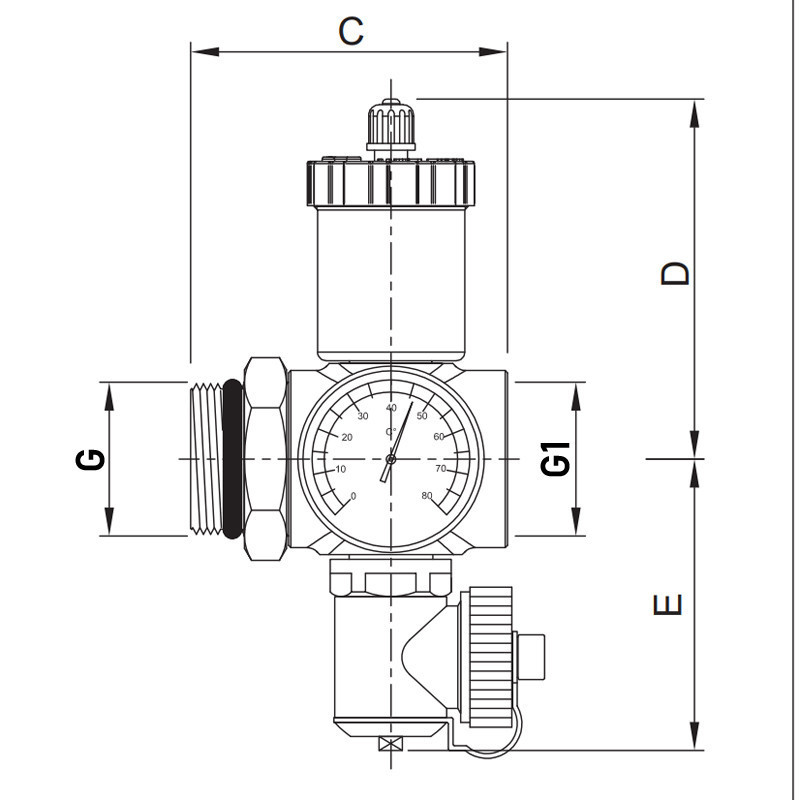 Прохідна зливна група Roho R612-100 - 1"    ( RO0154 ) 28664 Харків - фото 2