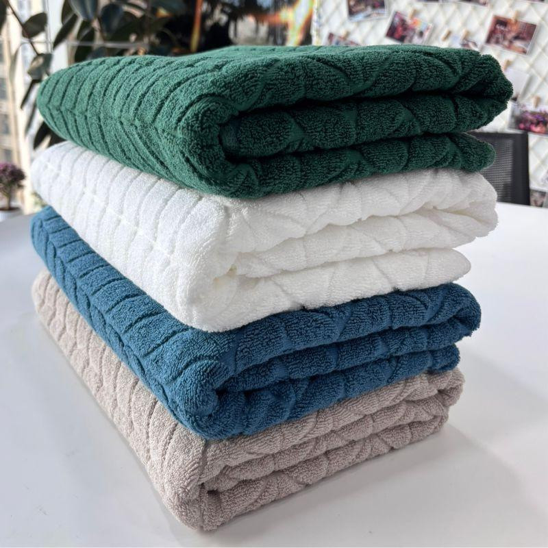 Полотенце банное Lovely Svi хлопок жаккардовое для ванной в подарочном пакете -70 х 140 см Milano Бежево-серый Киев - изображение 6