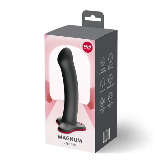 Фалоімітатор Fun Factory MAGNUM Black, дуже гнучкий, довжина 18,3 см, діаметр 3,7 см Львів