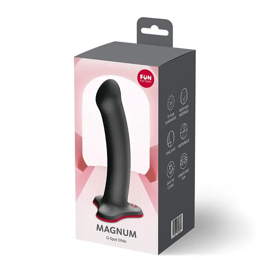 Фалоімітатор Fun Factory MAGNUM Black, дуже гнучкий, довжина 18,3 см, діаметр 3,7 см Львів - фото 4