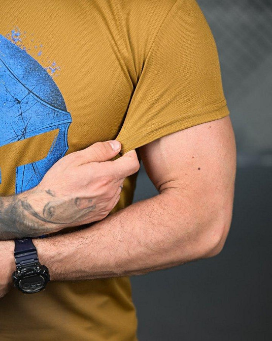 Тактическая потоотводящая футболка Spartan coyot ПП4686 Одесса - изображение 4