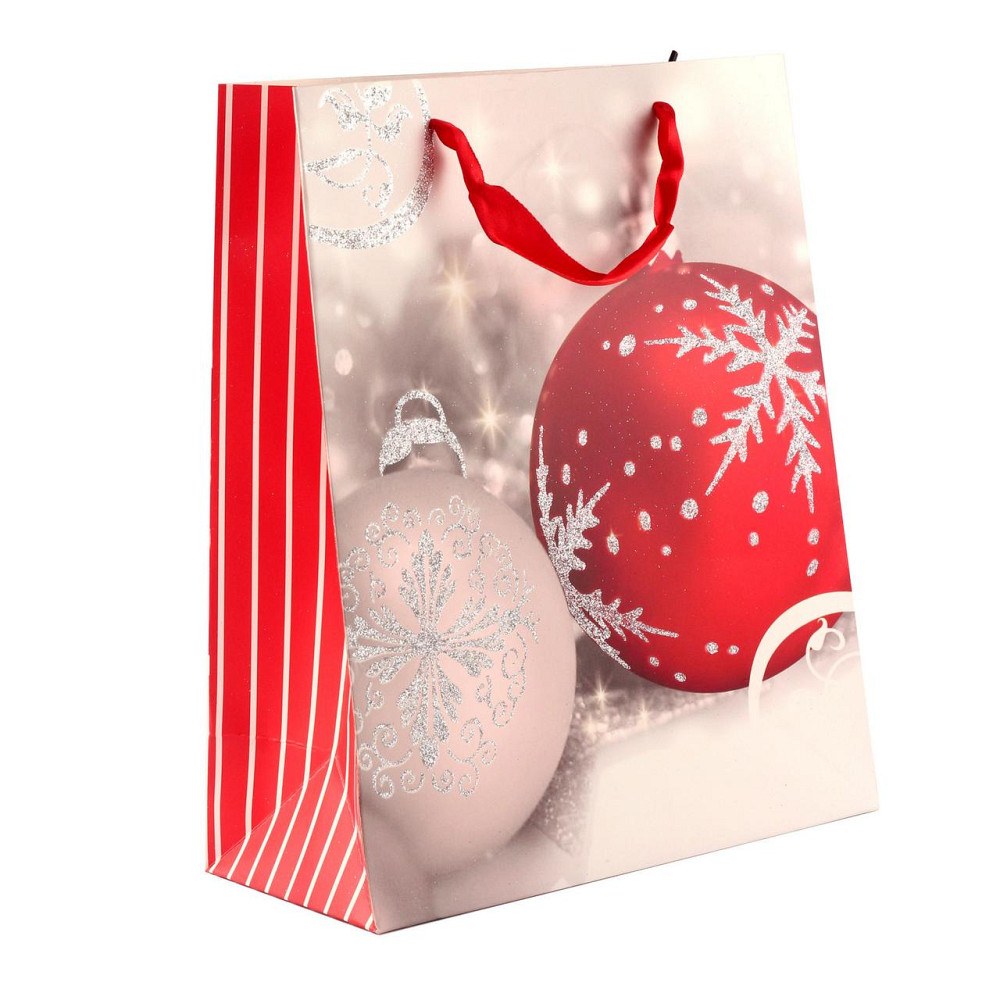 Пакет паперовий "Christmas Balls" 26 х 32 см Рівне - фото 1