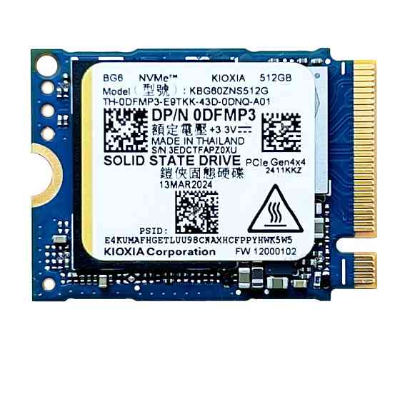 Накопичувач SSD 512 GB Kioxia M.2 2230 NVMe PCIe 4.0 x4 (KEG60ZNS512G) ( 20760 ) Харьков