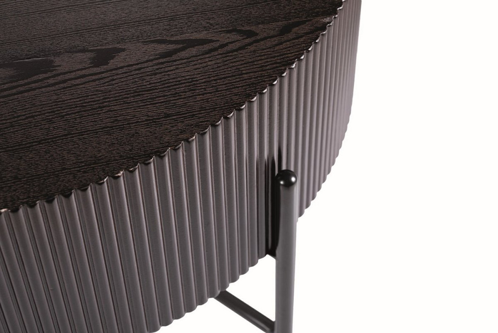 Журнальний столик TUCA темний горіх/чорний д.80 Днепр - изображение 2