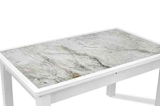 Стіл обідній Керамік (1220+380)*740, білий Киев