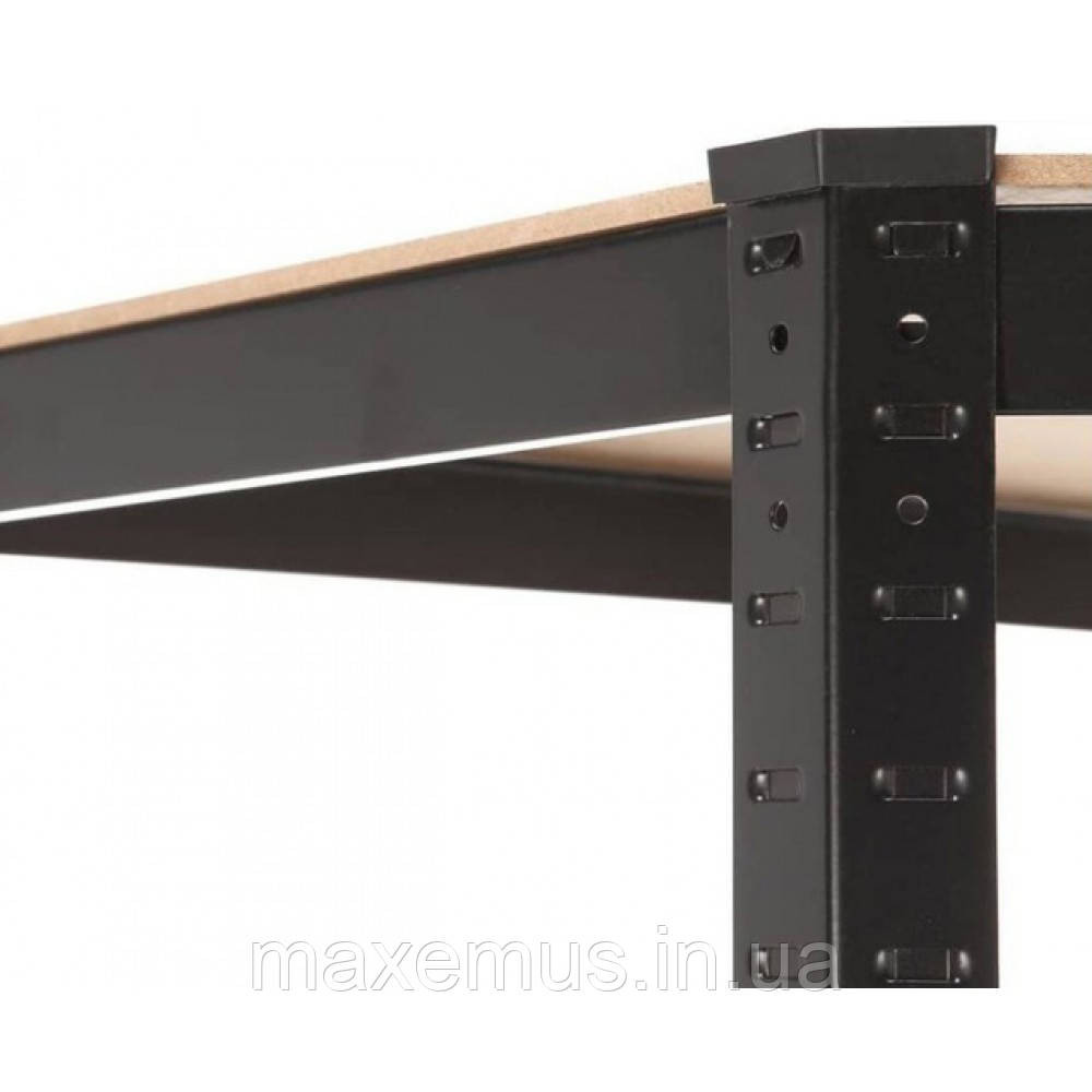 Стеллаж угловой металлический торговый Siker CGS40 полочные стеллажи для дома в гараж магазин и подвал черный Мостиська - фото 6