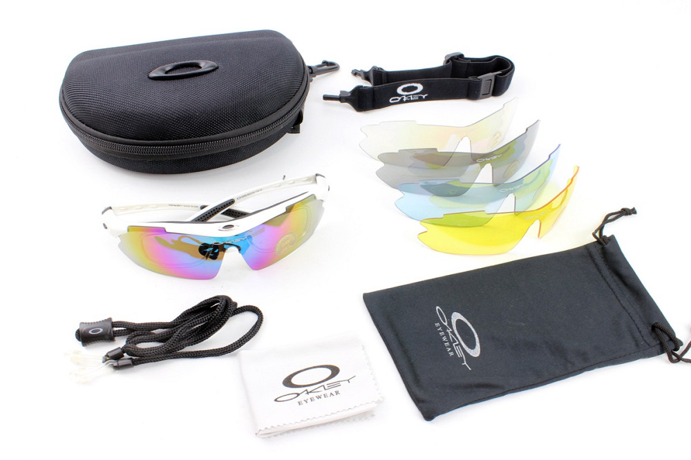 Окуляри з набором для догляду, змінні лінзи 5шт, у твердому чохлі, білі НЕ оригінал Киев - изображение 1