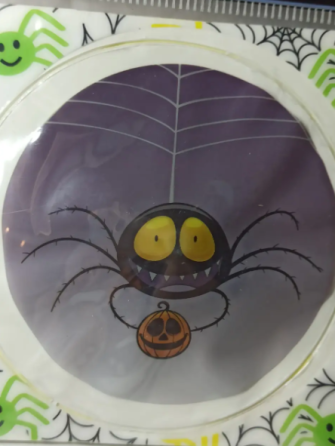 Наклейка для Хэллоуина Паук 8 см разноцветный Киев