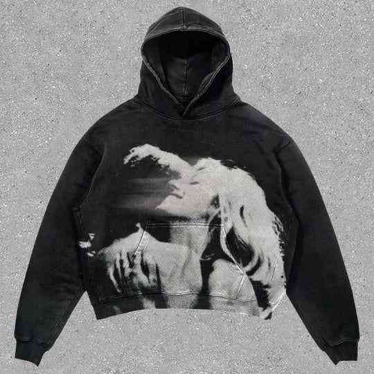 Худи серая с принтом толстовка для подростка девочки размер 130 см Днепр