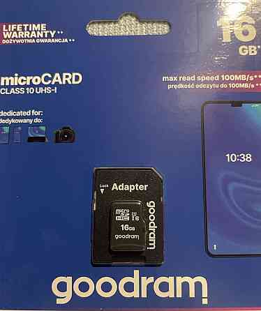 Карта памятіGoodram  microSDHC  16 GB Class 10 UHS‑I (з SD‑адаптером) Киев