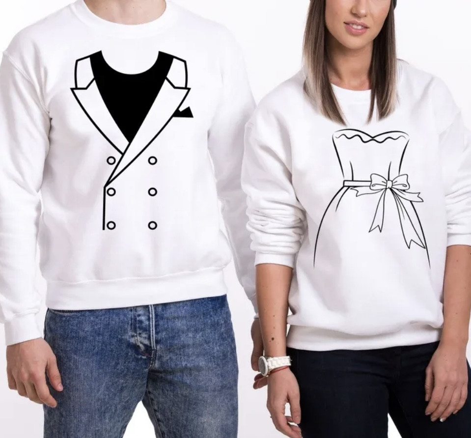 Парні світшоти у вигляді плаття та піджака для молодят S, M Черновцы - изображение 1