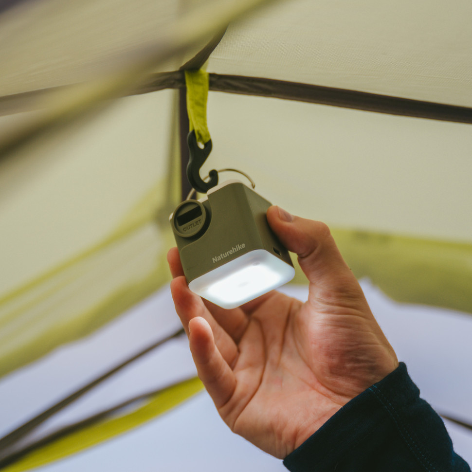 Багатофункціональний повітряний насос-ліхтар Naturehike CNK2550ZM012, зелений Киев - изображение 10