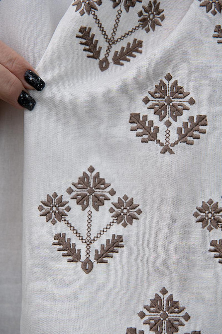 Вишиванка жіноча лляна, молочна топ Київ - фото 2