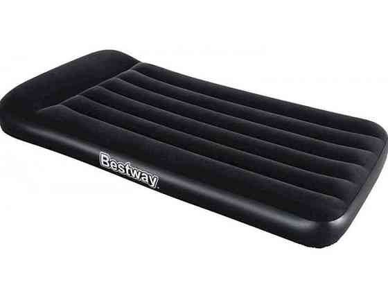 Ліжко-велюр 188х99х30см чорний 67 556 ТМ BESTWAY Київ