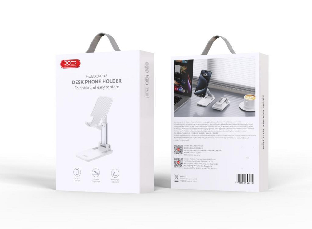 Универсальная подставка для телефона XO C143 White (7109741) Киев - изображение 4