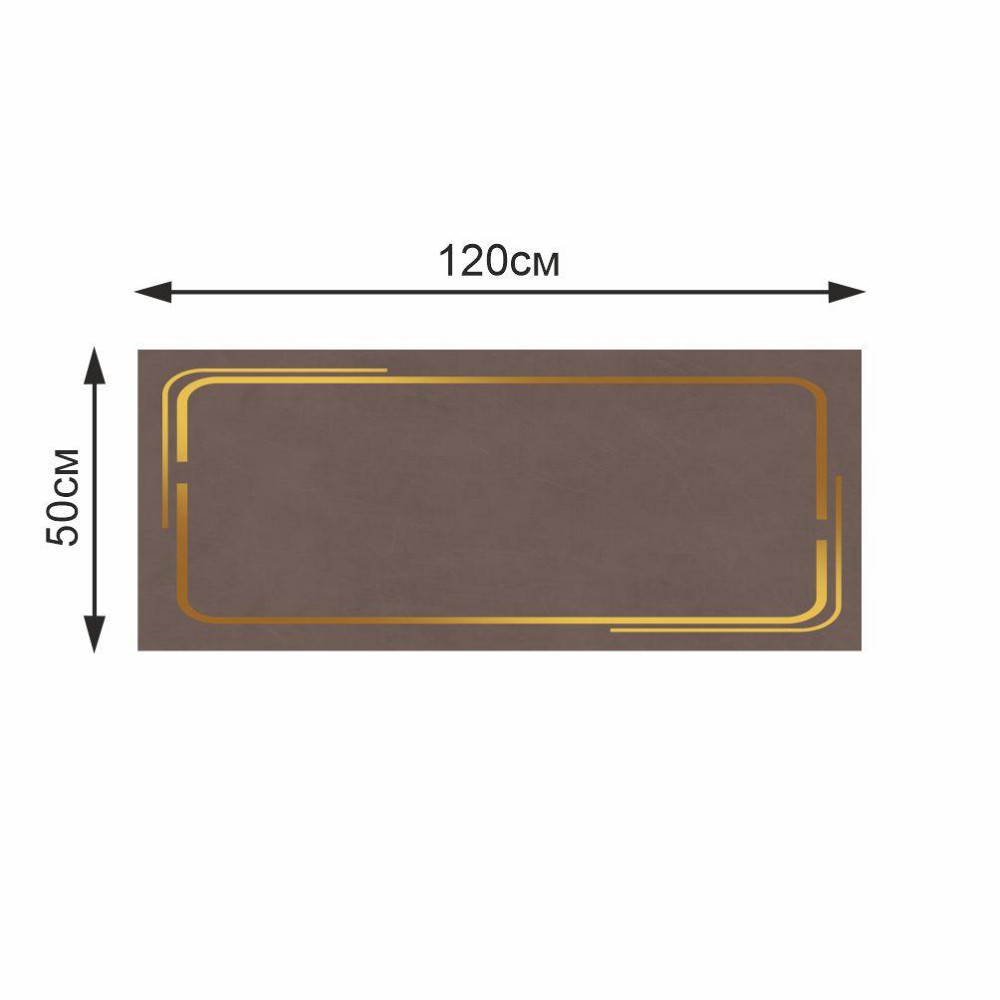 Суперпоглощающий Диатомитовый Коврик Aquarius для ванной и кухни 50 х 120 см Коричневый Мрамор Буча - изображение 2