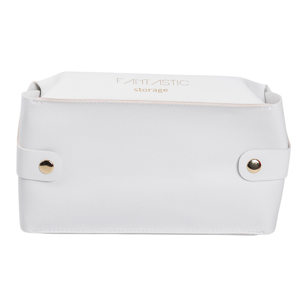 Серветниця з еко шкіри 21х12х8 см контейнер для серветок в автомобіль Білий HP-3-210W Коломия - фото 2