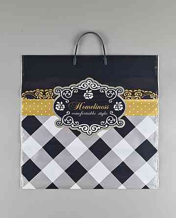 Полиэтиленовый пакет (40х40) с пластиковой ручкой 