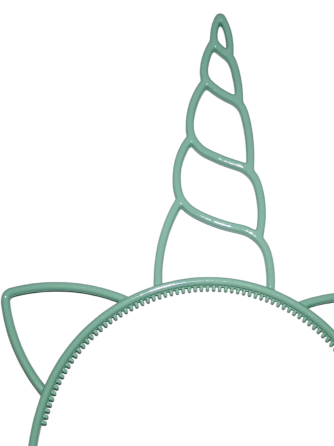 Детский обруч Единорог с ушками 22 на 14 см салатовый Киев