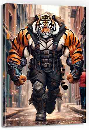 Картина Холсті в спортзал  Тигр  KLM_20 80x120 см Киев