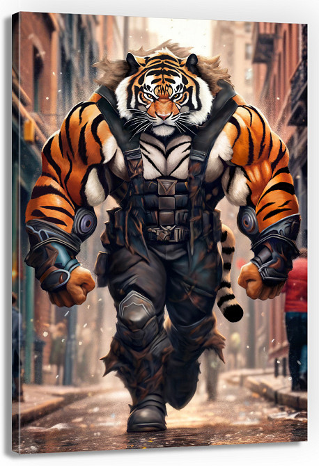 Картина Холсті в спортзал  Тигр  KLM_20 80x120 см Киев - изображение 1