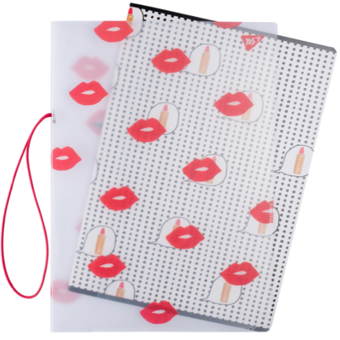 Зошит А4/48 кл. в пластиковій папці з малюнком "BBF LIPS" YES 764435, шт Київ - фото 1