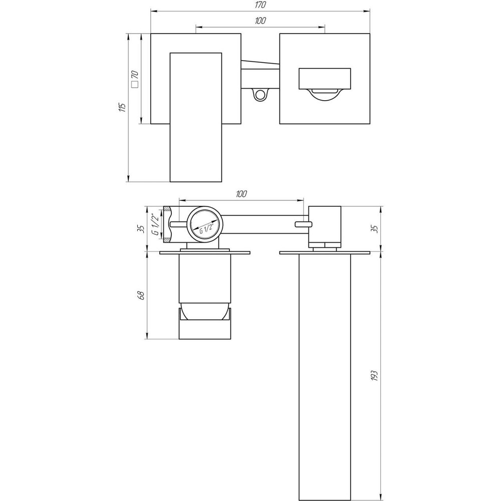 Смеситель для умывальника TOPAZ LEXI TL 21235-H57A-W (000028523) Киев - изображение 7