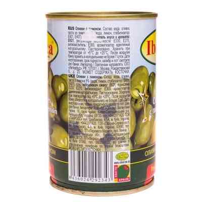 Овочева консервація Iberica Оливки зелені фаршировані лимоном 300 г (8436024292343) Вінниця