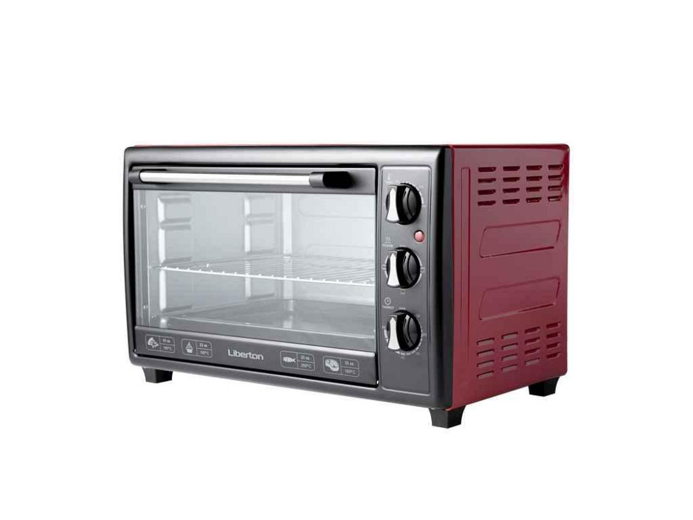 Електродуховка 1800Вт 35л LEO-350 Red ТМ LIBERTON Київ - фото 1