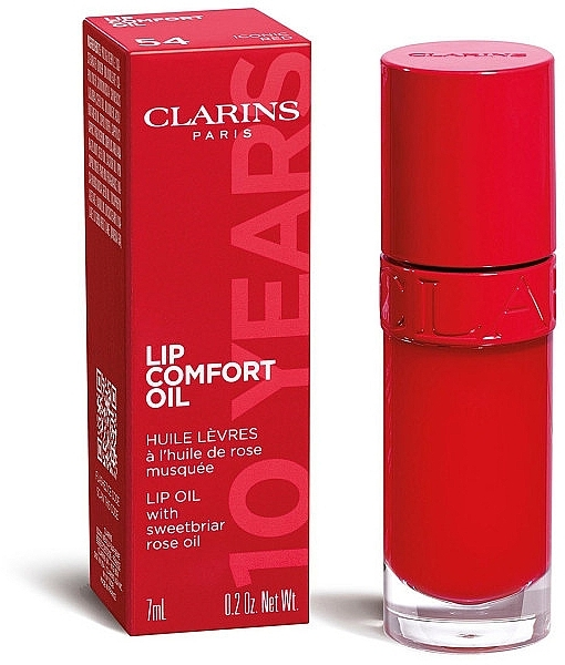 Олія для губ Clarins Lip Comfort Oil 10° Anniversario 54 - Iconic Red 7ml Слов'янськ - фото 6