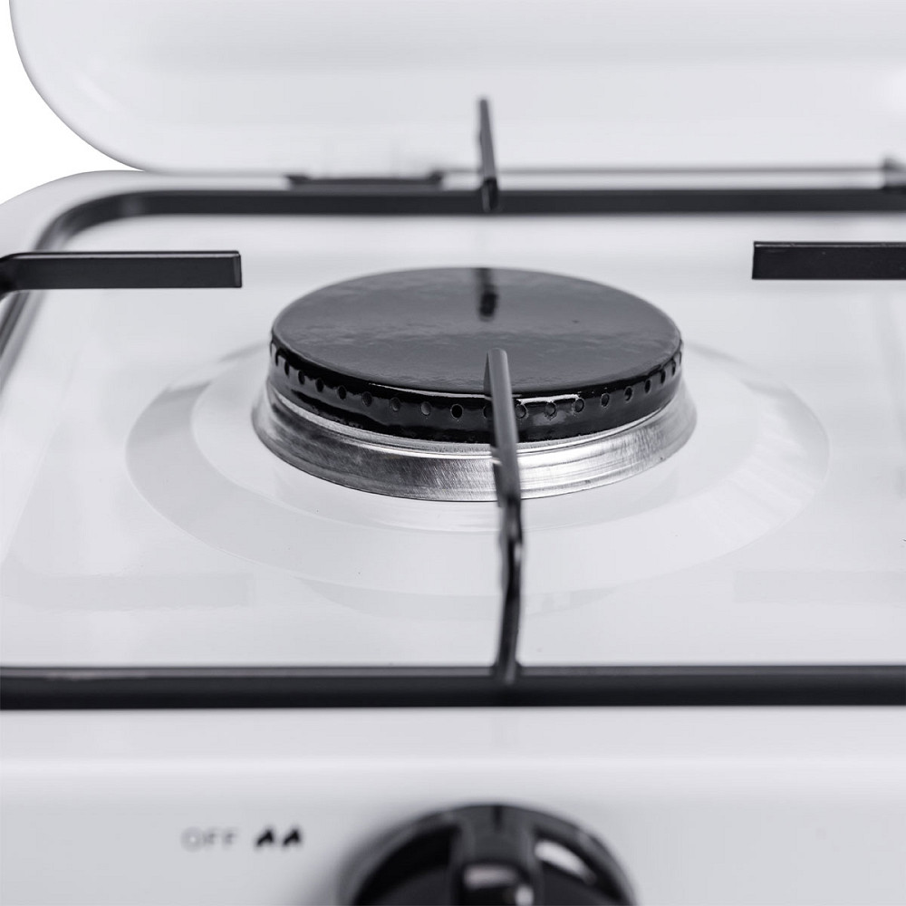 Настільна газова плита на 2 конфорки міні газова плита для балонного газу Біла Sokany SK-6002W Коломия - фото 8