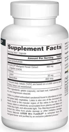 Лютеїн захист зору 20 мг Source Naturals Lutein 60 капс Київ