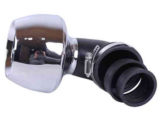 Фільтр нульовий "Турбіна" з крильчаткою хром Ø 42 мм 90° (125-150с) Мукачево