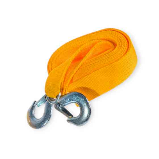 Трос лента 3 т х 4,0м х 40мм крюк/оранж/кулек штурмовик буксир. Мукачево