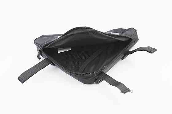 Сумка під раму трикутна 280х220х200мм, кріпл. на липучці, вологозахисна, світловідбиваючі смуги, чорна Київ