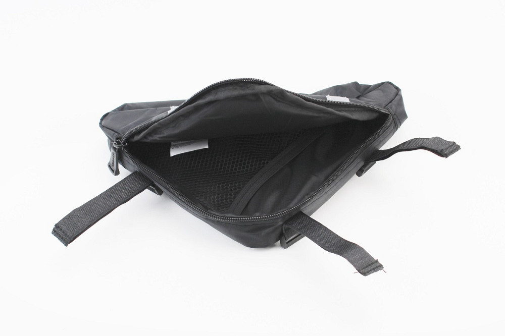 Сумка під раму трикутна 280х220х200мм, кріпл. на липучці, вологозахисна, світловідбиваючі смуги, чорна Київ - фото 3