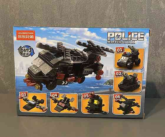 Конструктор LeleBrother Вертоліт 6в1, колір чорний, 127 деталь Киев