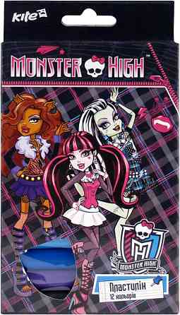 Пластилін 12 кол. "Kite" Monster High, м'який 200 г, MH14-086K, шт Київ