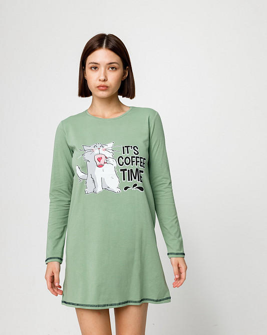 Туніка з довгим рукавом Nicoletta 83611 XL, Світлий хакі Київ - фото 3