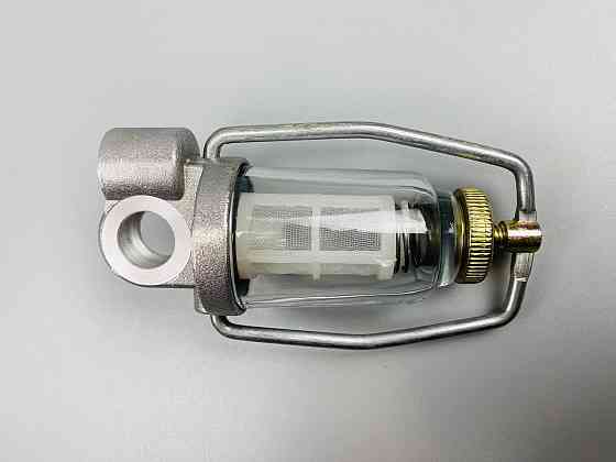 Фільтр універсальний багаторазовий скляна колба кріплення М14х1.5 мідна сітка нержавіюча сталь Мукачево