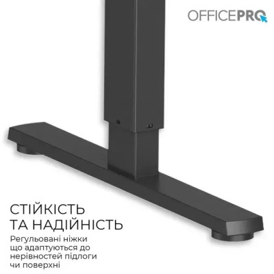 Компьютерный стол OfficePro ODE1670DW Dark Wood/Black (ODE1670DW) Винница - изображение 2
